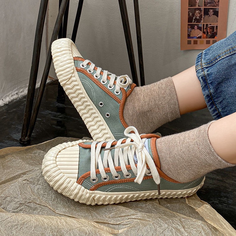 Giày Thể Thao Canvas Phong Cách Hàn Quốc ulzzang Mới Cho Nữ Dễ Phối Đồ