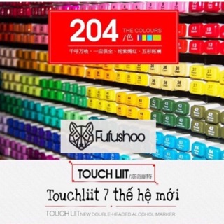 [RẺ]NHẬP FUFU1975 GIẢM 20K-Combo Touchliit 7 204+bút đen+bút trắng+sổ