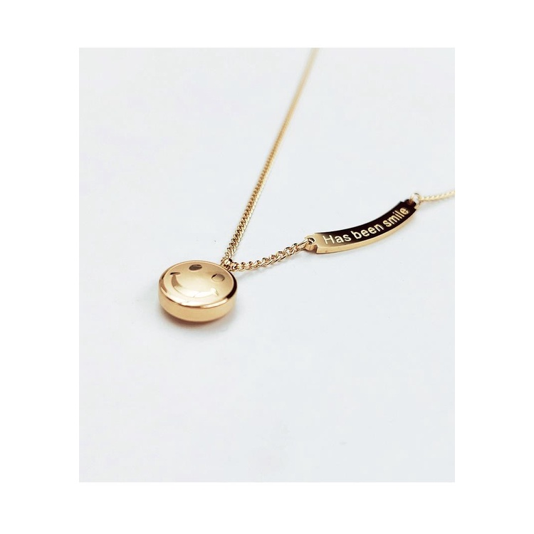 [FreeShip] Dây chuyền nữ titan vòng cung mặt cười X2-311 - CAM KẾT KHÔNG BAY MÀU