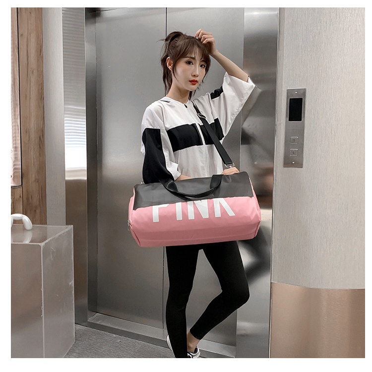 Túi du lịch PINK mẫu mới 2022 chống thấm có ngăn để giày đa năng Sarus Crane - SC19