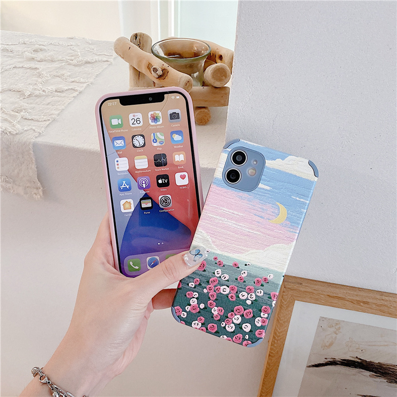 Ốp Lưng Da In Hình Đáng Yêu Cho Iphone 12 Pro Max Ip11 Pro Max 7 8 Plus Se | BigBuy360 - bigbuy360.vn