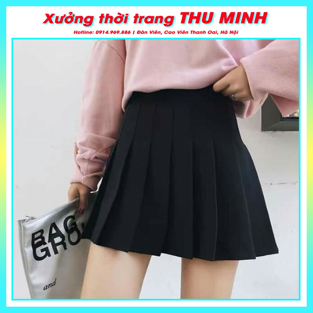 [GIÁ XƯỞNG] Chân váy ngắn xếp ly cạp cao, có lớp quần trong, chất cực đẹp | BigBuy360 - bigbuy360.vn