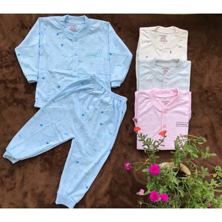 Bộ NOUBABY khuy giữa dài tay cho bé trai, bé gái