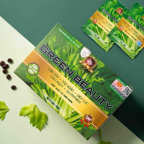 Diệp lục cần tây green beauty mẫu mới nhất