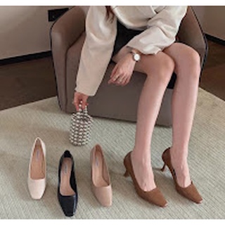 Giày Cao Gót Nữ B SHOES Chất Da Siêu Xịn Kiểu Dáng Thanh Lịch Mũi Vuông Gót Nhọn - CG06