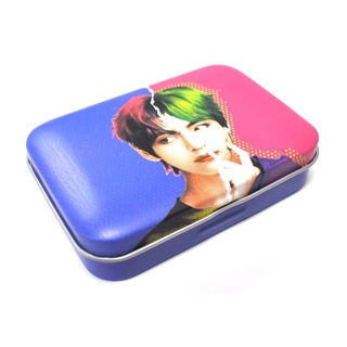 Bts v lens case / bts case / bts photo card tin case / kpop goods / bts official goods for army / travel mate