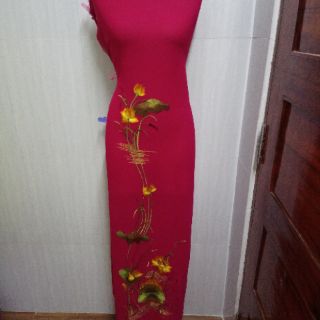 Vải áo dài thêu