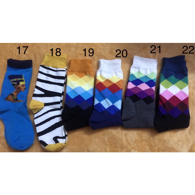 Tất cổ cao UNISEX hoạ tiết vintage tranh sơn dầu