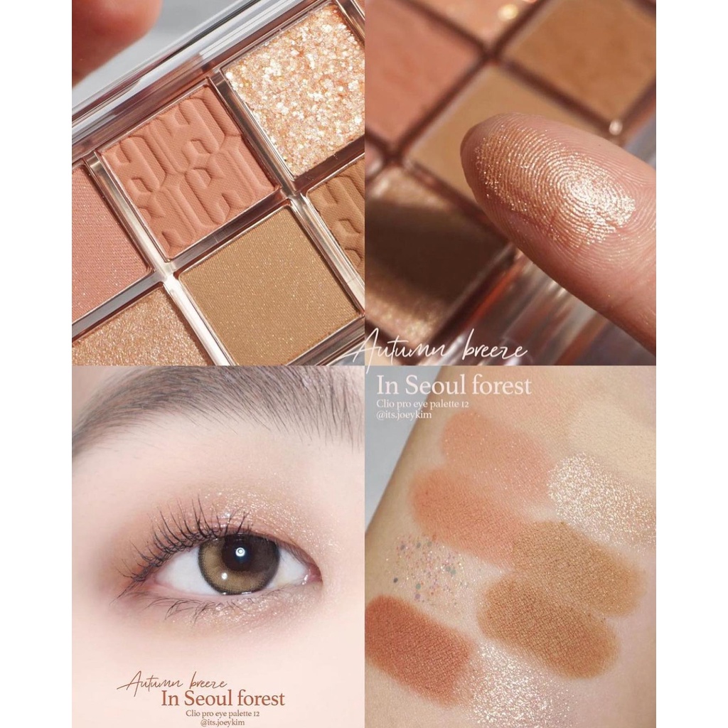 Phấn Mắt Clio Pro Eye Palette 12 Autumn Cocolux