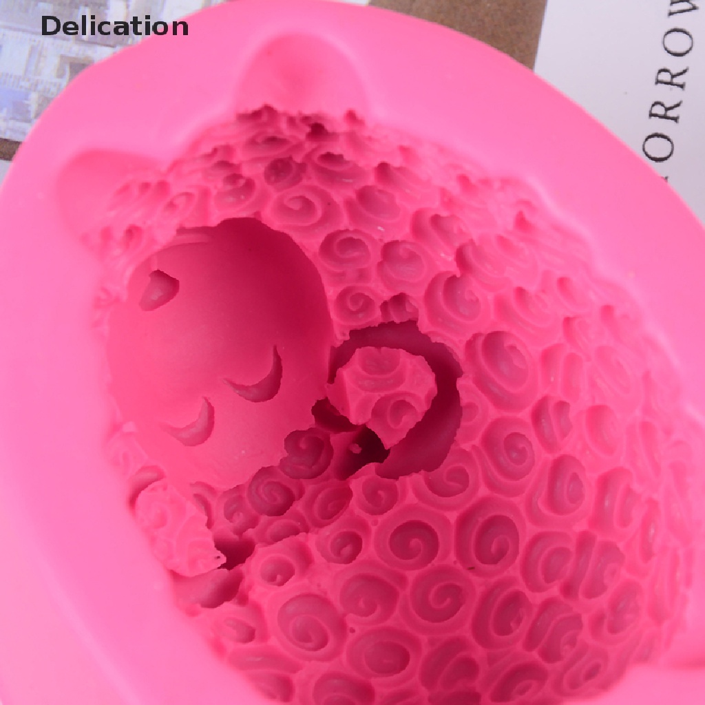 Khuôn Silicon Làm Bánh Hình Cừu 3D Dễ Thương
