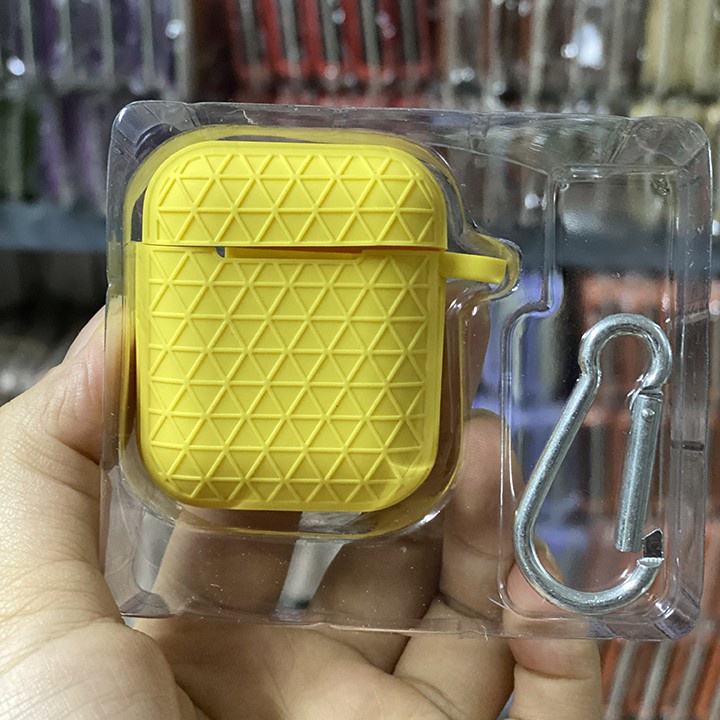 Case vỏ bao airpod kẻ X đựng tai nghe không dây airpod 1/2