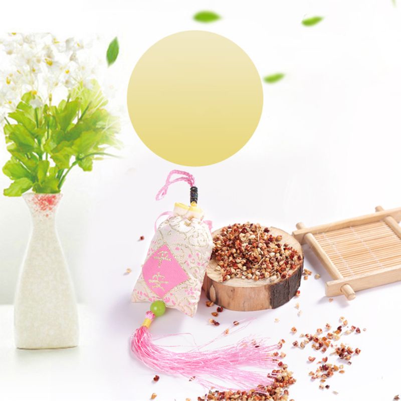 Túi Thơm Treo Xe Hơi Họa Tiết Hoa Oải Hương Phong Cách Trung Hoa