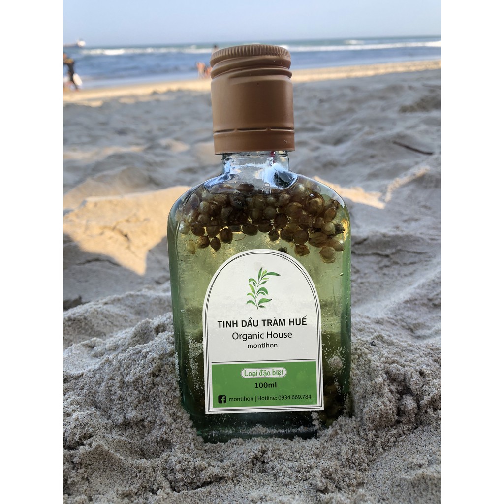 Tinh dầu tràm hoa nén nguyên chất Huế (Loại đặc biệt) 20ml/50ml - montihon organic house