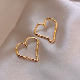 Bông tai hình trái tim mẫu 2020 phong cách retro thời trang