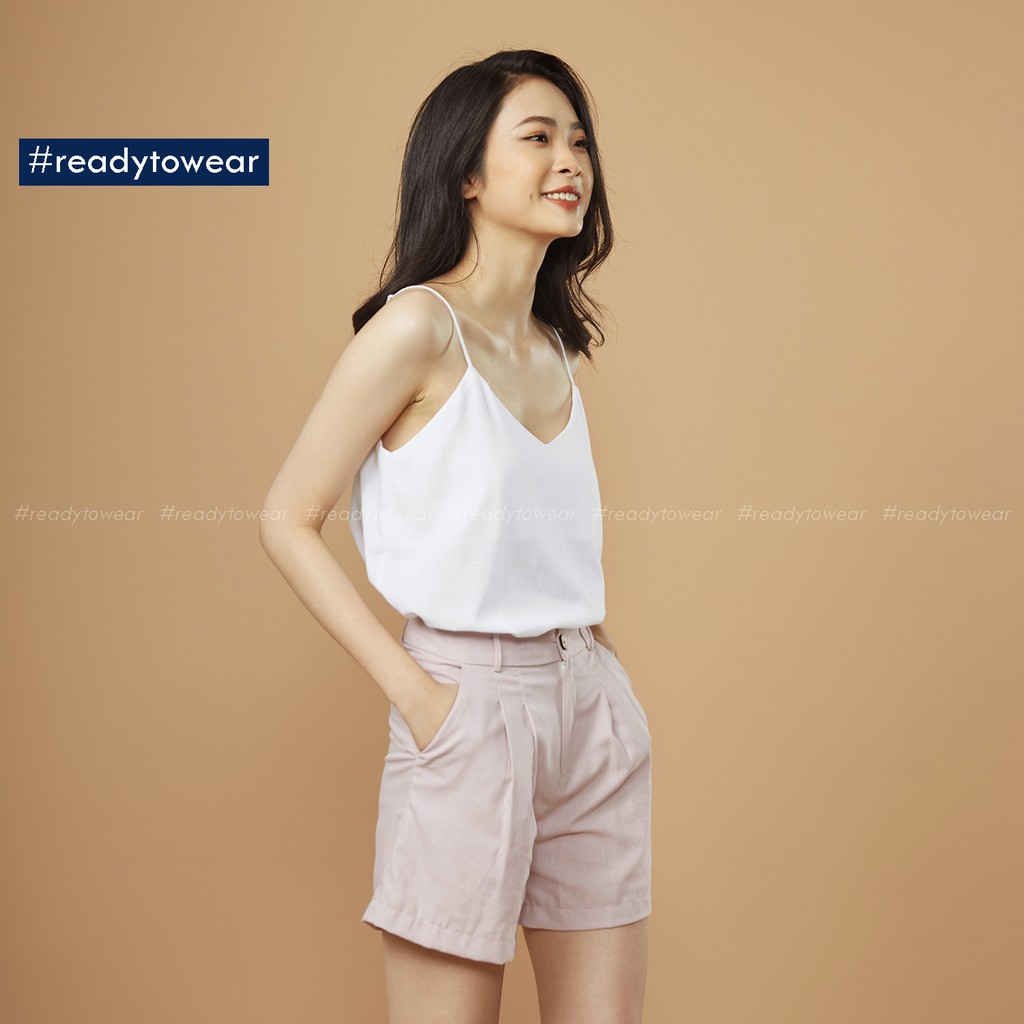 Quần sooc nữ cạp cao - short nữ linen - quần sóc vải đũi nhiều màu SH01 | BigBuy360 - bigbuy360.vn