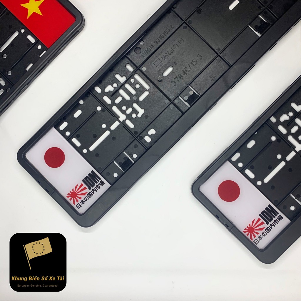 Logo Japan JDM  Cho Khung Biển Số Châu Âu Wurth