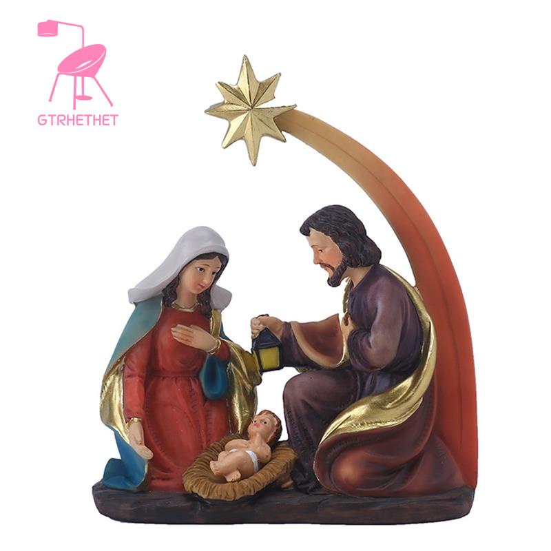 Đồ trang trí Tượng Chúa Jesus Mini Trang Trí Giáng Sinh