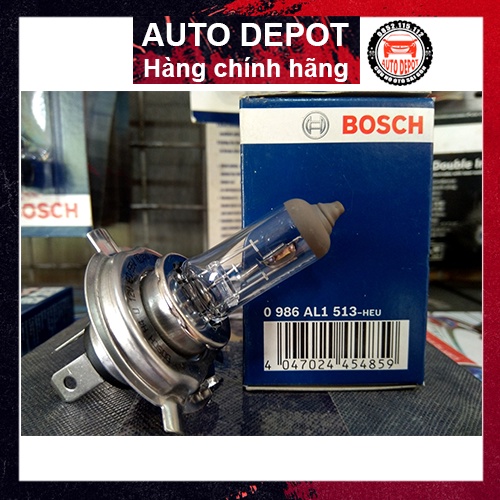Bóng đèn Halogen chính hãng  Bosch H4 12V60/55W P43t có tem chống hàng giả
