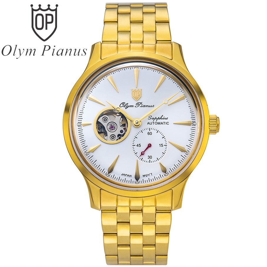Đồng hồ nam dây kim loại Automatic Olym Pianus OP99141-77 OP99141-77AGK trắng