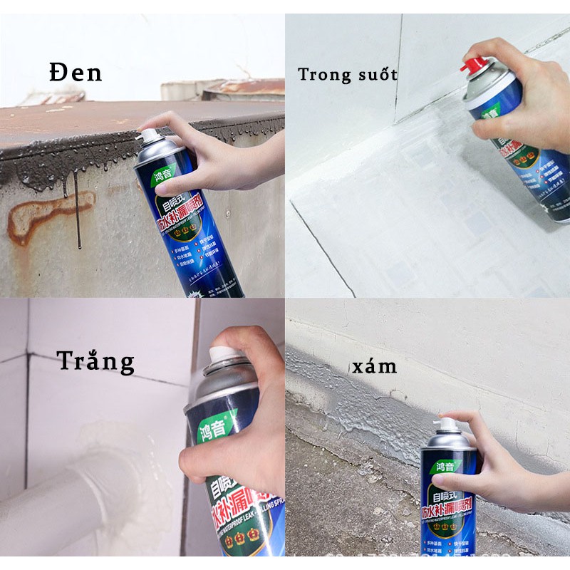 Bình Xịt Chống Thấm 450ML - Xịt Chống Dột Chống Thấm Tường, Trần, Mái Nhà, Sân Thượng