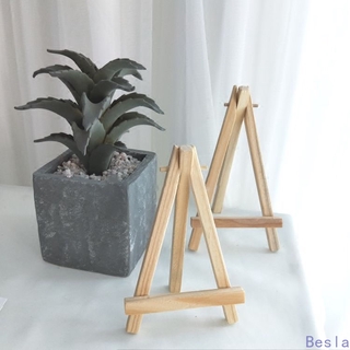 Hỗ Trợ Điện Thoại Di Động Nhỏ Easel Bằng Gỗ Sáng Tạo Trang Trí Mini Tam Giác Giá Đỡ Gỗ Thông Hiển Thị Trang Trí Thẻ Ảnh Frame-Besla
