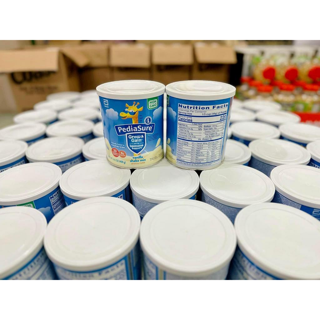 Date 1/2025 Sữa Bột PediaSure Grow & Gain Abbott Mỹ NON GMO - Hộp 400gr - Vị Vani