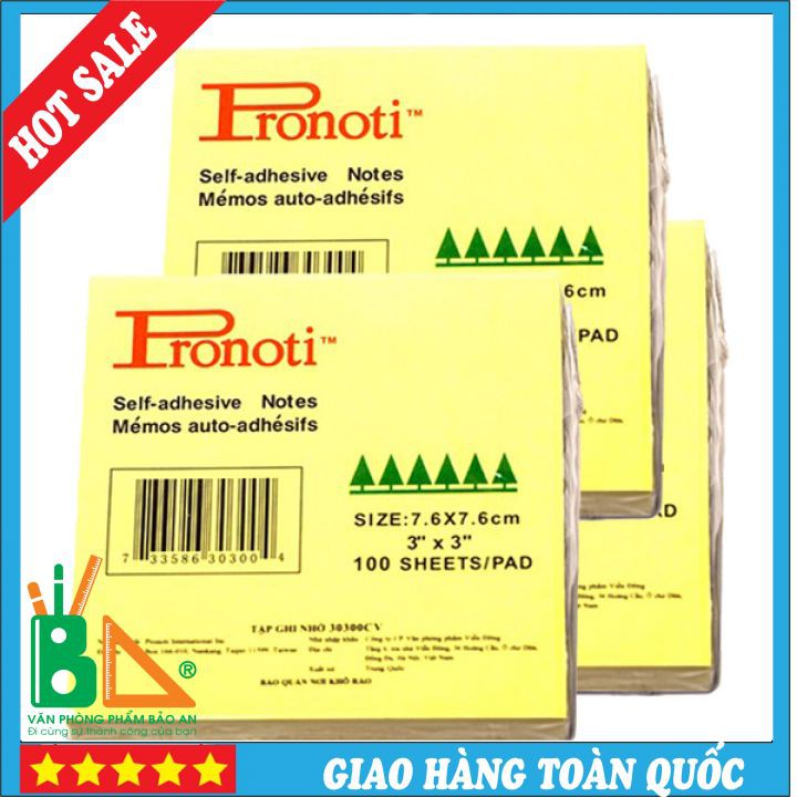 GIÁ RẺ Giấy Nhắn Pronti Ghi Chú Công Việc Size 3*3