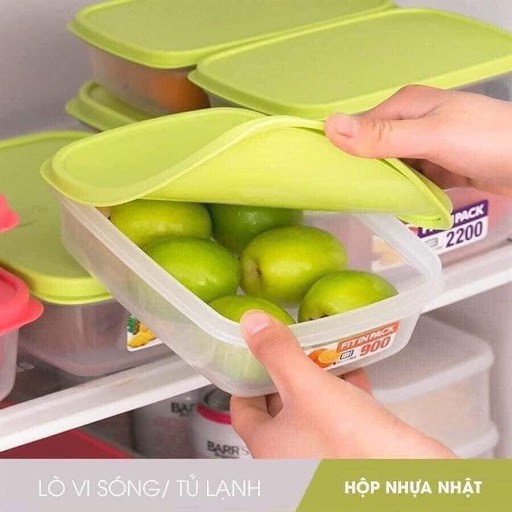 [Hỏa tốc HCM] Combo Hộp nhựa đựng thực phẩm Fitin Pack nắp dẻo 1350ml và Dụng cụ mài sắc dao