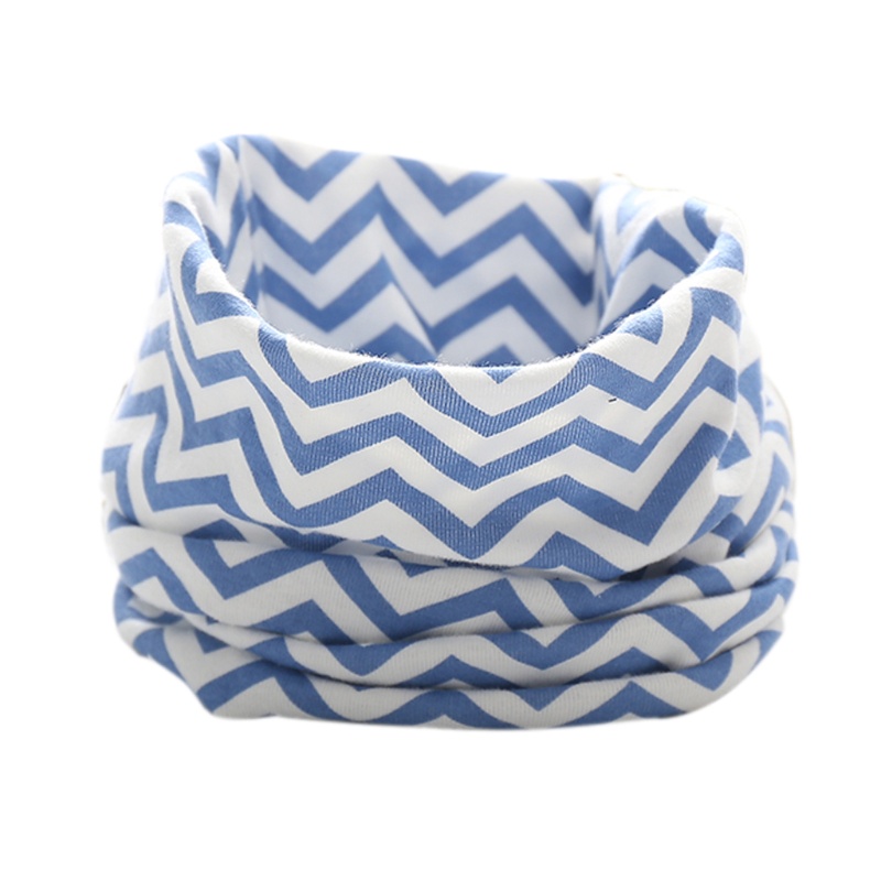 Khăn choàng cổ vải cotton dáng tròn in hoạt hình dễ thương cho trẻ em