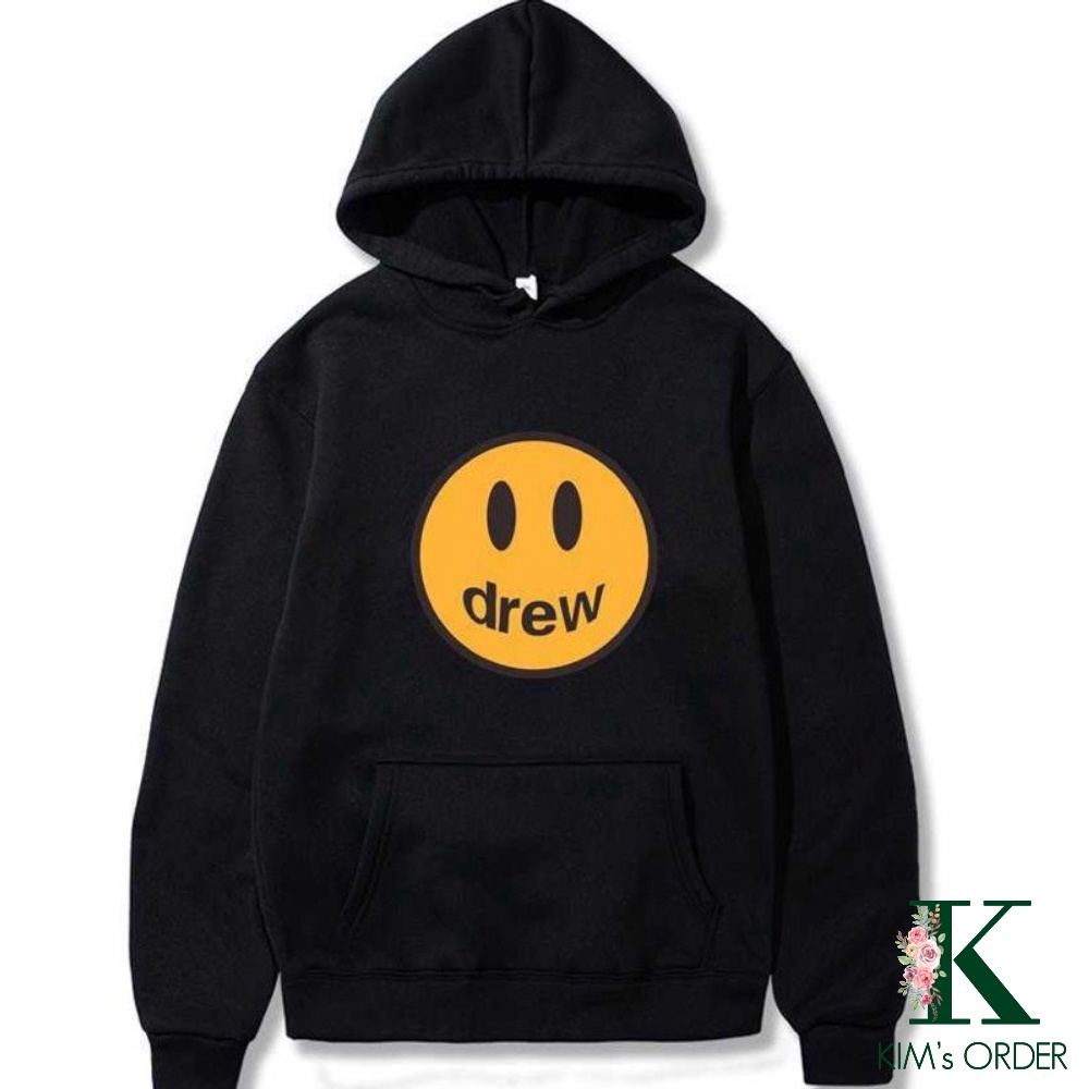 Áo Hoodie Nam Nữ Unisex Drew House Mặt Cười Màu Đen Trắng Xanh Phom Rộng Có Mũ Dài Tay Chất Nỉ Bông Phong Cách Ulzzang | WebRaoVat - webraovat.net.vn