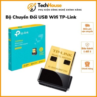 Bộ Chuyển Đổi USB Wifi TP-Link TL-WN725N Chuẩn N 150Mbps – Bảo Hành CHÍNH HÃNG 24 Tháng