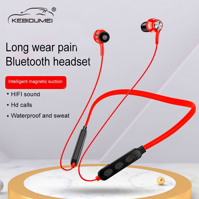 Tai Nghe Treo Cổ KEBIDUMEI Bluetooth5.0 Từ Tính Có Mic