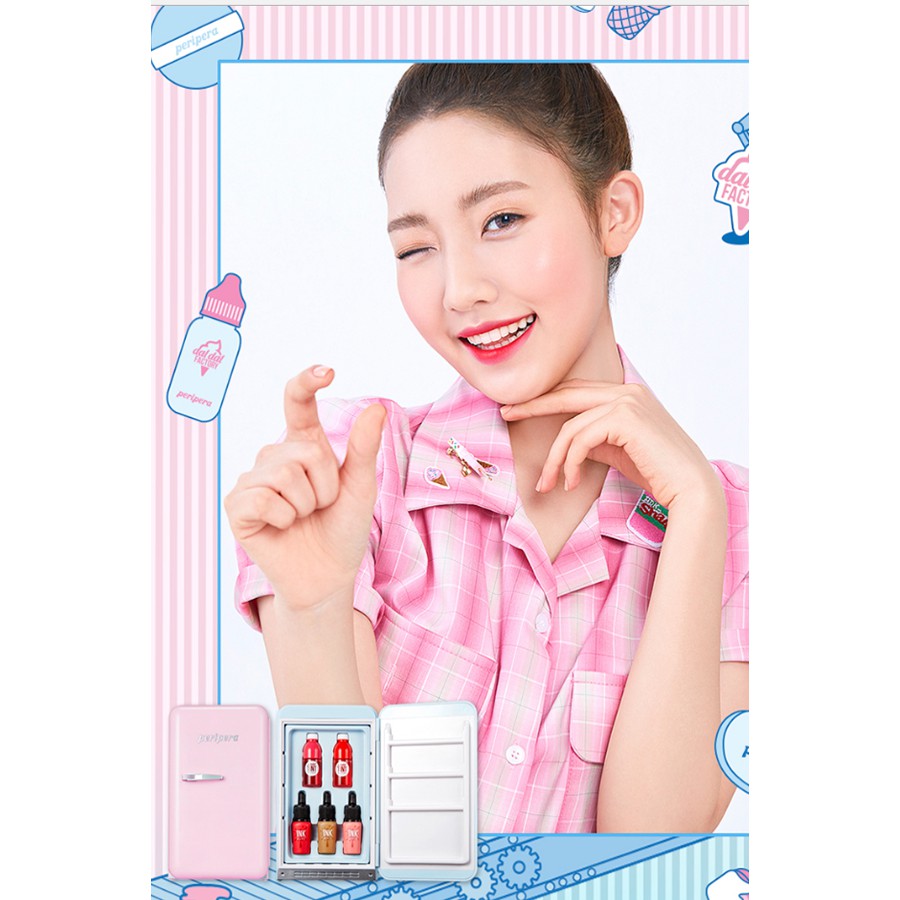 Set Son Tủ Lạnh Peripera Peri’s Mini Fridge Dal Dal Factory màu hồng💖 SOHAGAS | BigBuy360 - bigbuy360.vn