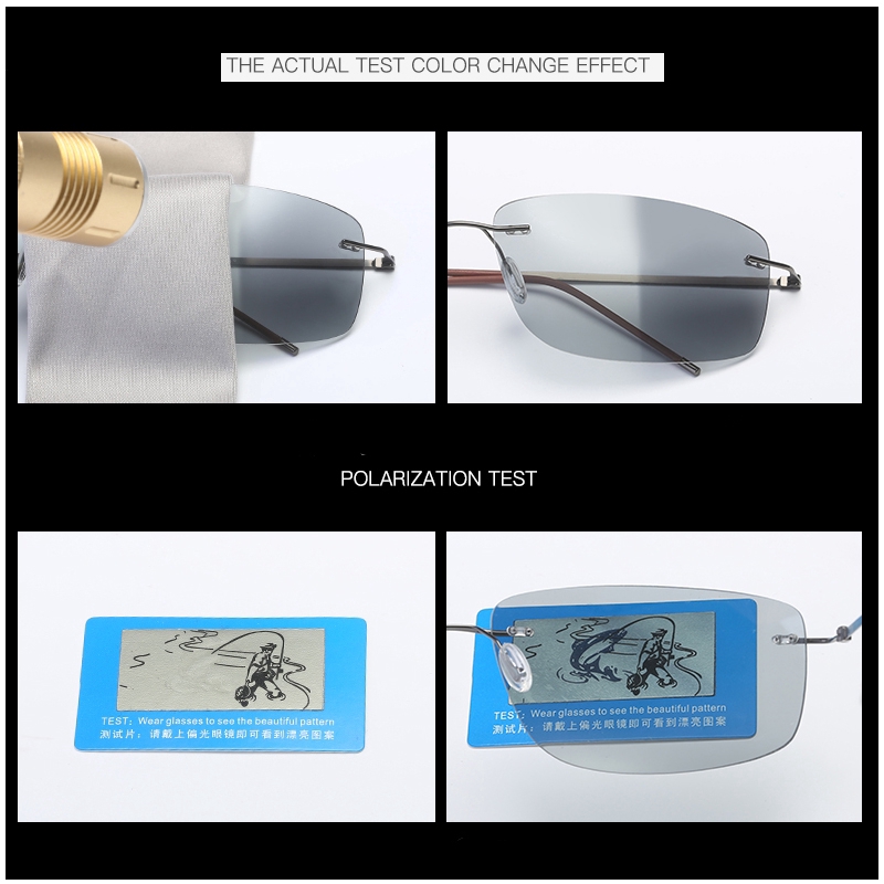 Kính mát phân cực đơn giản thời trang cho nam