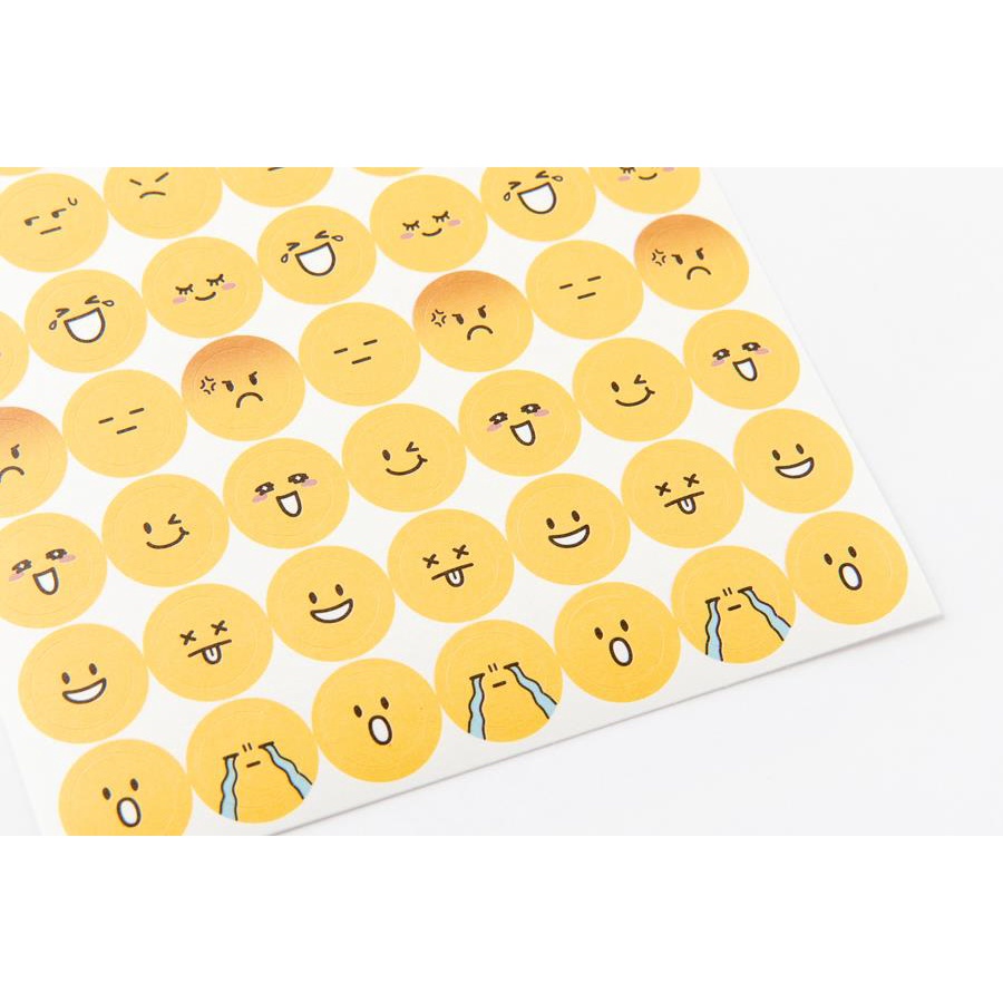 Set 2 Tấm Sticker ARTBOX Hàn Quốc Chủ Đề Mặt Biểu Cảm Màu Vàng
