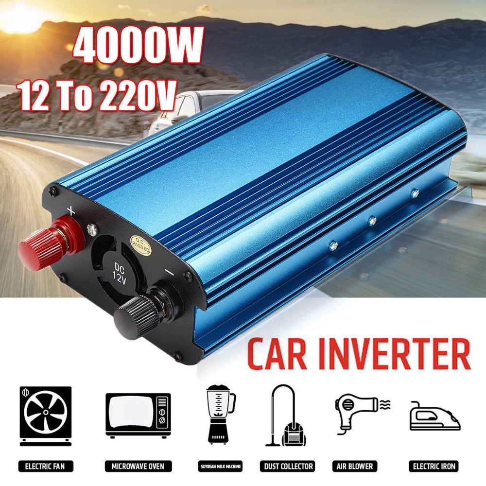 Bộ chuyển đổi nguồn điện xe hơi từ 12v/24v sang 220v 3000w/4000w chất lượng cao