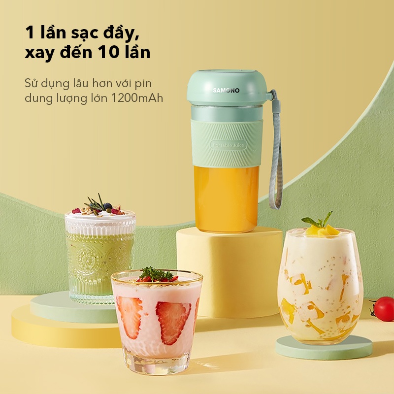 Máy xay sinh tố cầm tay SAMONO SW-Y8 dung tích 400ml chính hãng