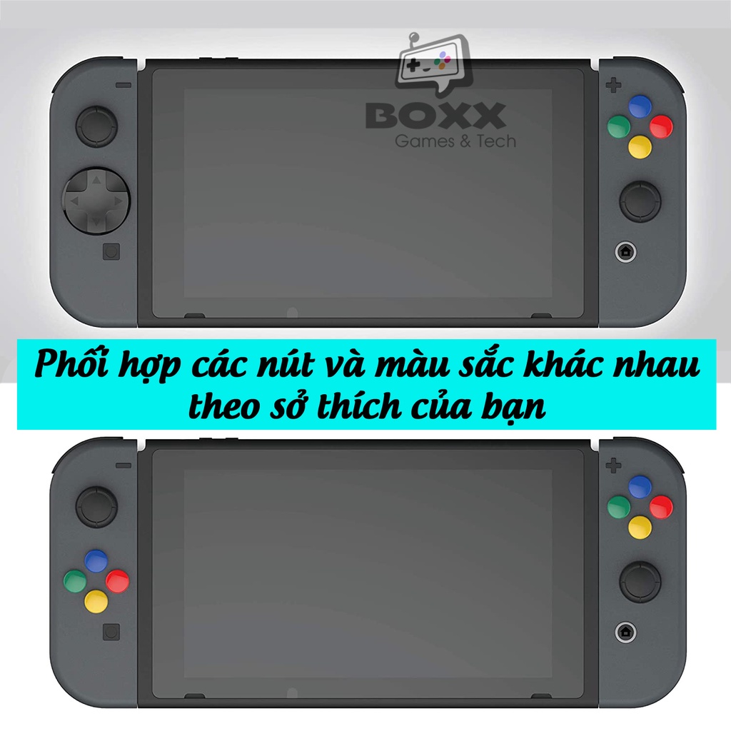 Nút dán trang trí cho máy Nintendo Switch chính hãng Skull &amp; Co, Skull &amp; Co D-Pad Button Cap