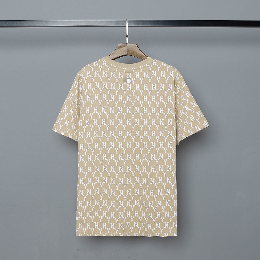 ❤❀  ❤ Áo Thun Cotton Ngắn Tay Thêu Họa Tiết MLB NY Thời Trang Cho Cặp Đôi