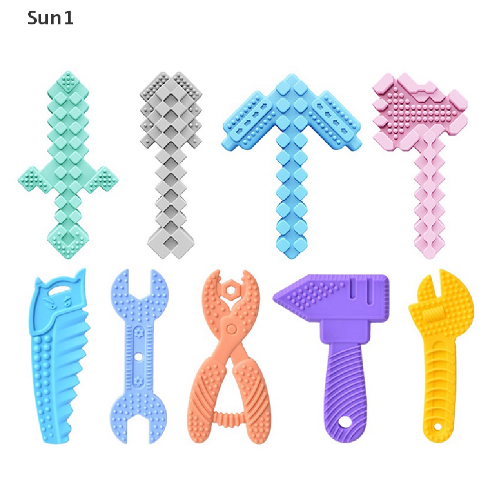 Set 4 / 5 Đồ Chơi Ngậm Mọc Răng Bằng Silicone An Toàn Dành Cho Trẻ