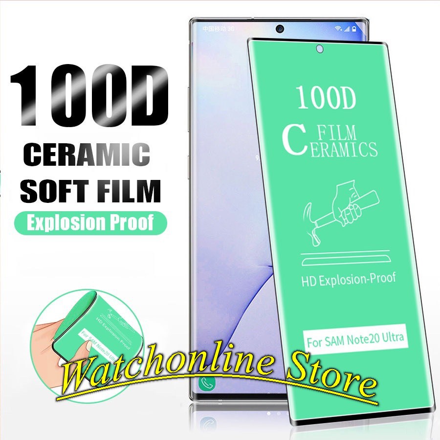 Cường Lực Dẻo Full Màn 100D Samsung Note 8/Note 9/Note 10/Note 20/Note 20 Ultra/S20 Ultra/S21 Ultra/S8/S9/S10/S10+/S8+