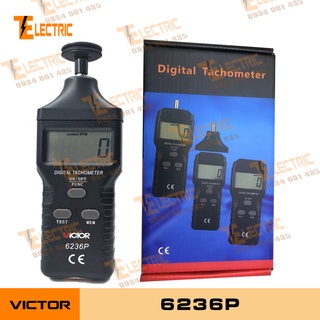 Victor 6236p thiết bị đo vòng tua động cơ 2 in 1, đo vòng quay động cơ tiếp xúc và không tiếp xúc victor 6236p