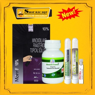 Combo Morr F10% Hỗ Trợ Mọc Tóc Hói Nhanh + DHT Organic + LCLT + RETINOL + PEO