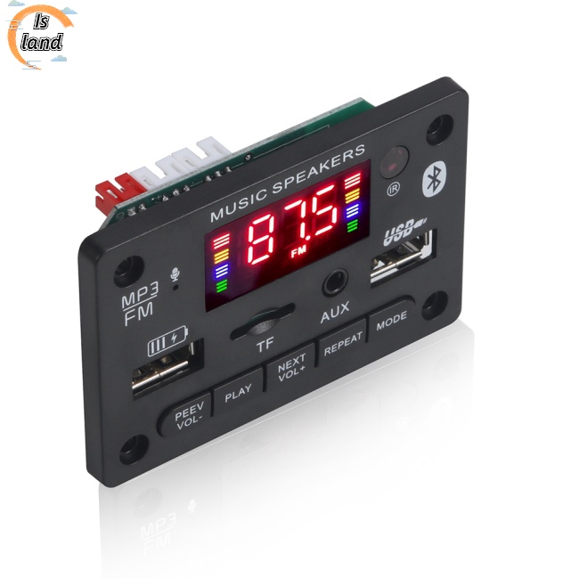 Bảng Mạch Giải Mã Bluetooth 5.0 Mp3 12v Hỗ Trợ Gọi Điện Thoại Tf Usb Fm Jx-810bt Kèm Điều Khiển Từ Xa