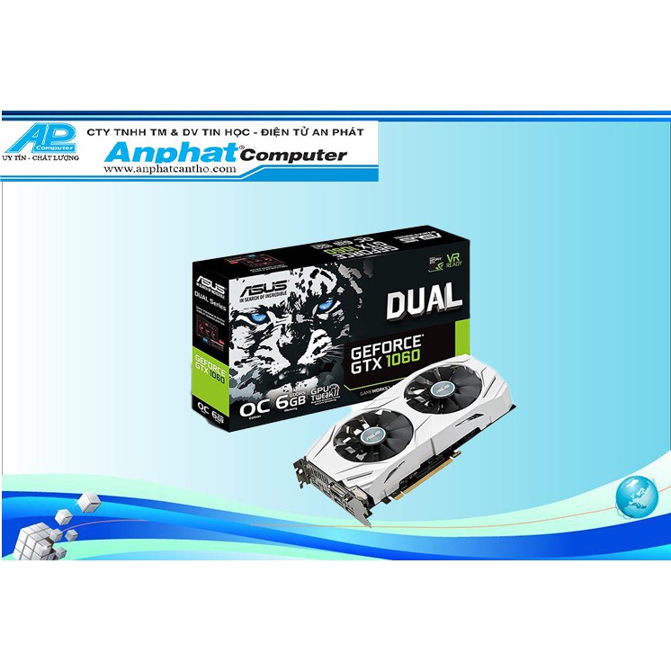 VGA ASUS Dual GTX1060-O6G - Hàng chính hãng - Bảo hành 36 tháng