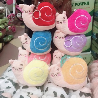 Sỉ 10 móc khoá ốc sên 2 mặt cảm xúc