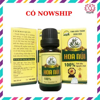 [HCM]Tinh dầu tràm cao cấp Hoa Núi - tinh dầu nguyên chất 20ml