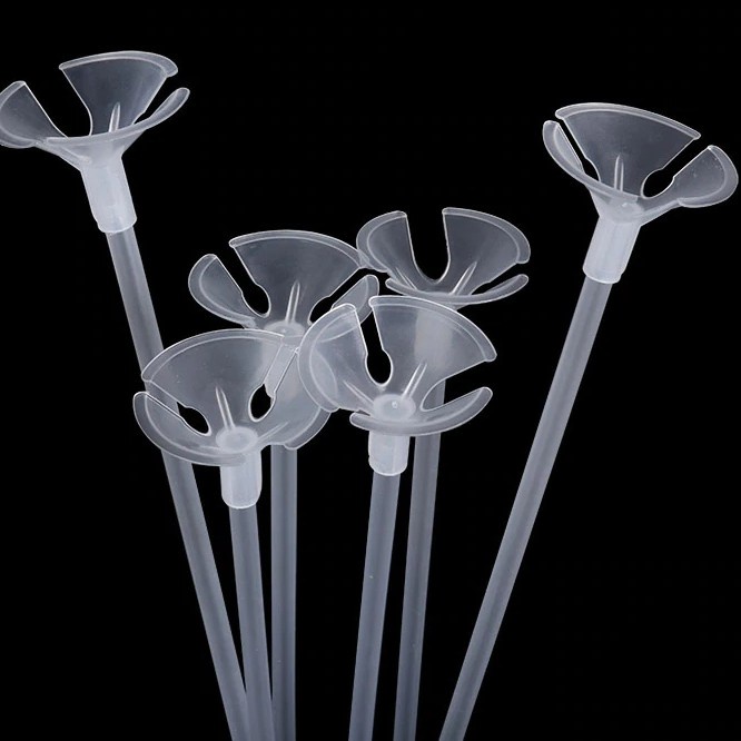 Bộ 7 Ống Bong Bóng Bằng Acrylic Kèm Giá Đỡ Dùng Trang Trí Tiệc Cưới/ Sinh Nhật