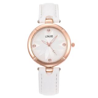 Đồng Hồ Quartz Đính Đá Với Dây Đeo Da