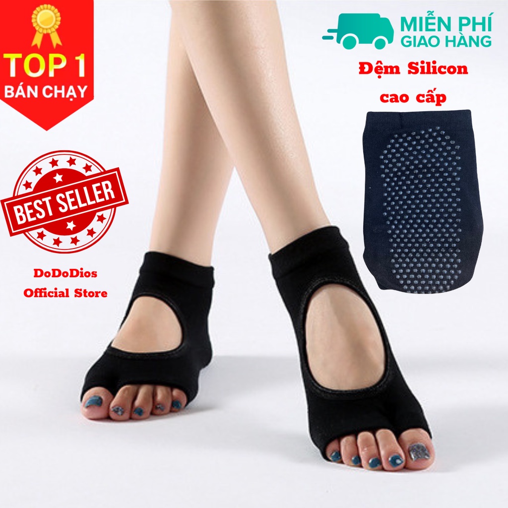 vớ tập Yoga chống trượt DoDoDios có đính hạt Silicon dẻo tăng độ bám Giúp Bảo Vệ Khi Tập Luyện Yoga